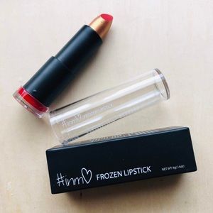 INMO Cosmetics Frozen Lipstick in Runway Red I'm Not Missing Out Magic Shade